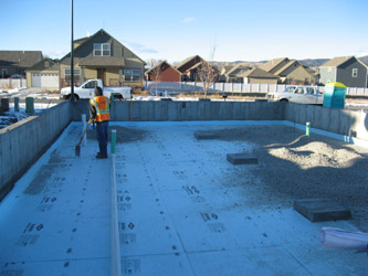 Rigid Foam under Crawl Space wide view