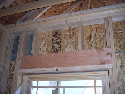 Supporting Studs Above Windows